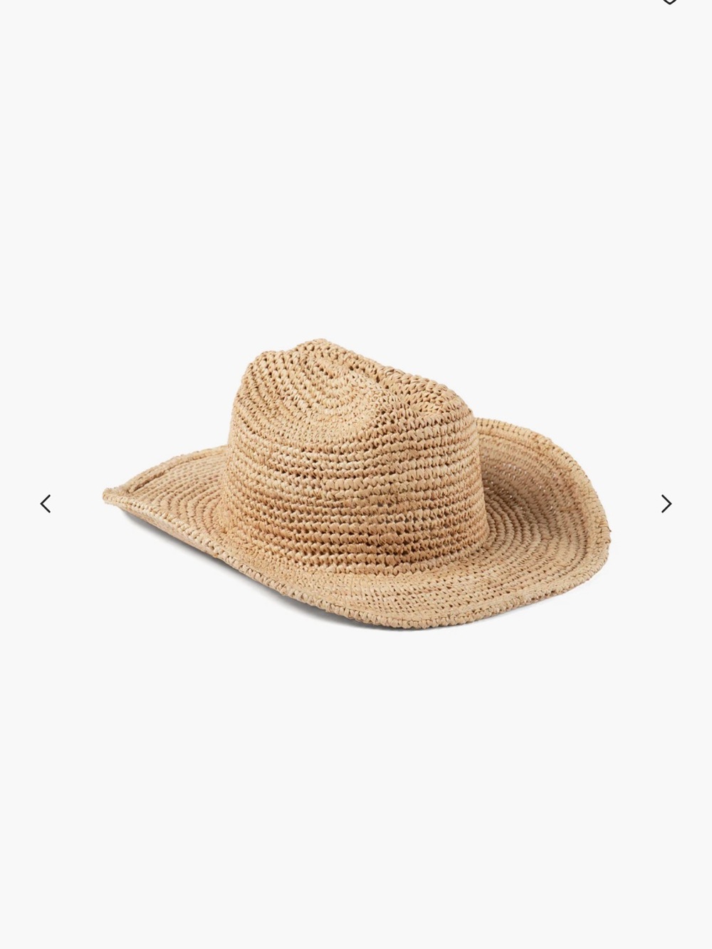 Lack of Color Raffia Cowboy Hat in Natural
